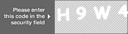 captcha code for visual authentication  letter H number 9 letter W number 4