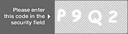 captcha code for visual authentication  letter P number 9 letter Q number 2