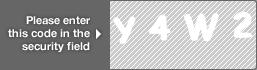 captcha code for visual authentication  letter Y number 4 letter W number 2