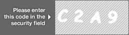 captcha code for visual authentication  letter C number 2 letter A number 9