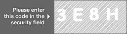 captcha code for visual authentication  number 3 letter E number 8 letter H