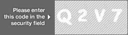 captcha code for visual authentication  letter Q number 2 letter V number 7