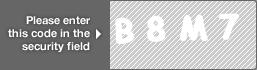 captcha code for visual authentication  letter B number 8 letter M number 7