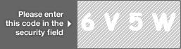 captcha code for visual authentication  number 6 letter V number 5 letter W