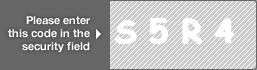 captcha code for visual authentication  letter S number 5 letter R number 4