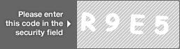captcha code for visual authentication  letter R number 9 letter E number 5