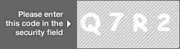 captcha code for visual authentication  letter Q number 7 letter R number 2