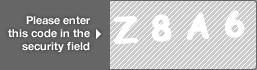 captcha code for visual authentication  letter Z number 8 letter A number 6