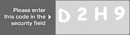 captcha code for visual authentication  letter D number 2 letter H number 9