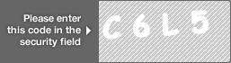 captcha code for visual authentication  letter C number 6 letter L number 5