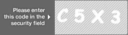 captcha code for visual authentication  letter C number 5 letter X number 3