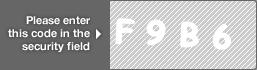 captcha code for visual authentication  letter F number 9 letter B number 6