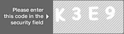 captcha code for visual authentication  letter K number 3 letter E number 9