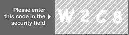 captcha code for visual authentication  letter W number 2 letter C number 8