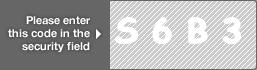 captcha code for visual authentication  letter S number 6 letter B number 3