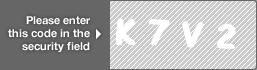 captcha code for visual authentication  letter K number 7 letter V number 2