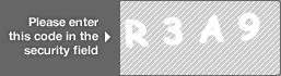 captcha code for visual authentication  letter R number 3 letter A number 9