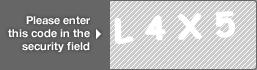 captcha code for visual authentication  letter L number 4 letter X number 5