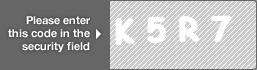captcha code for visual authentication  letter K number 5 letter R number 7