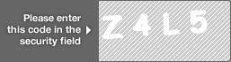 captcha code for visual authentication  letter Z number 4 letter L number 5