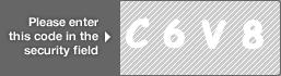 captcha code for visual authentication  letter C number 6 letter V number 8